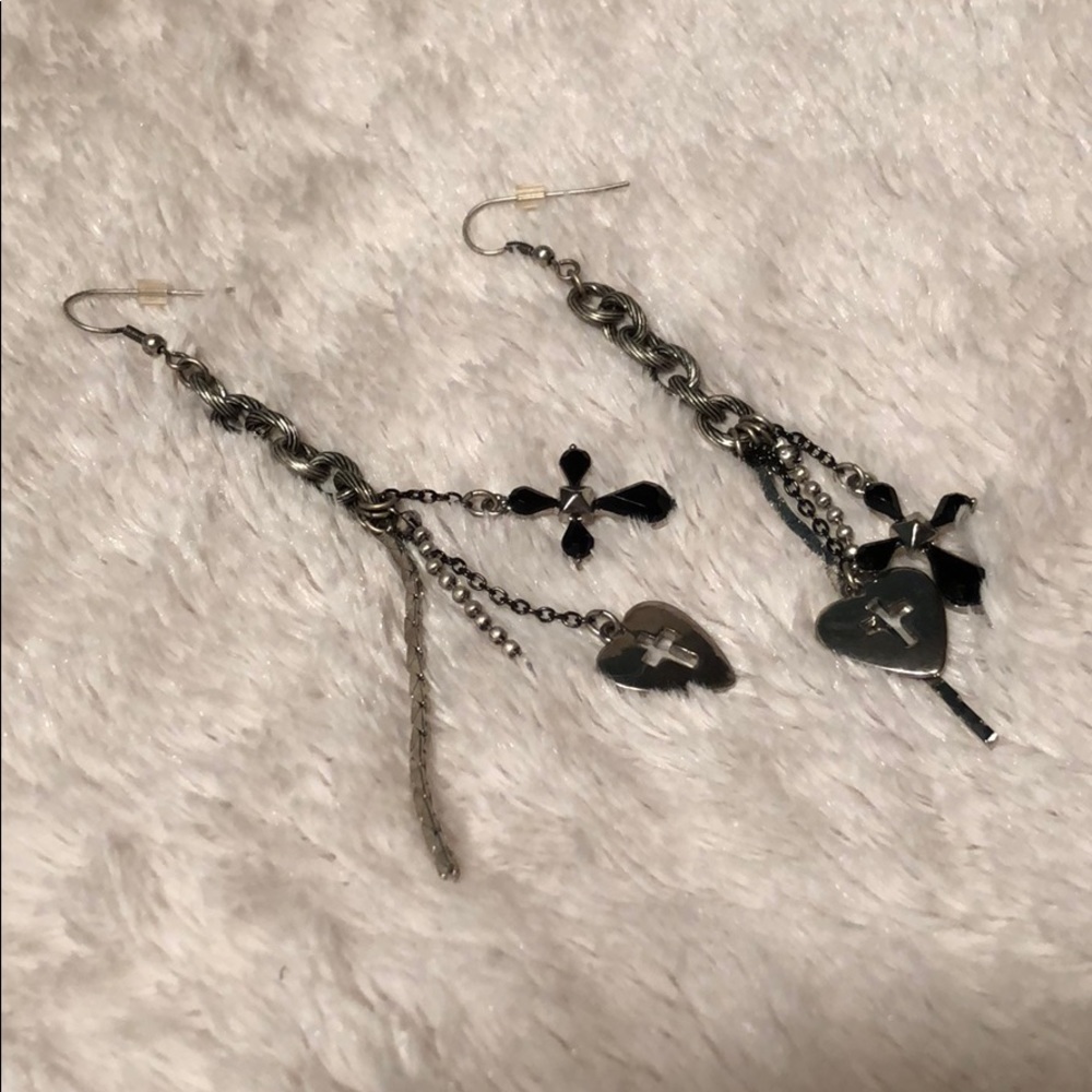 Long Chain Cross Earrings💎